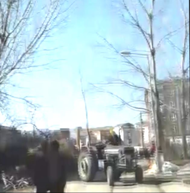 KESTİKLERİ AĞAÇ KAFALARINA DÜŞTÜ, O ANLAR KAMERAYA YANSIDI