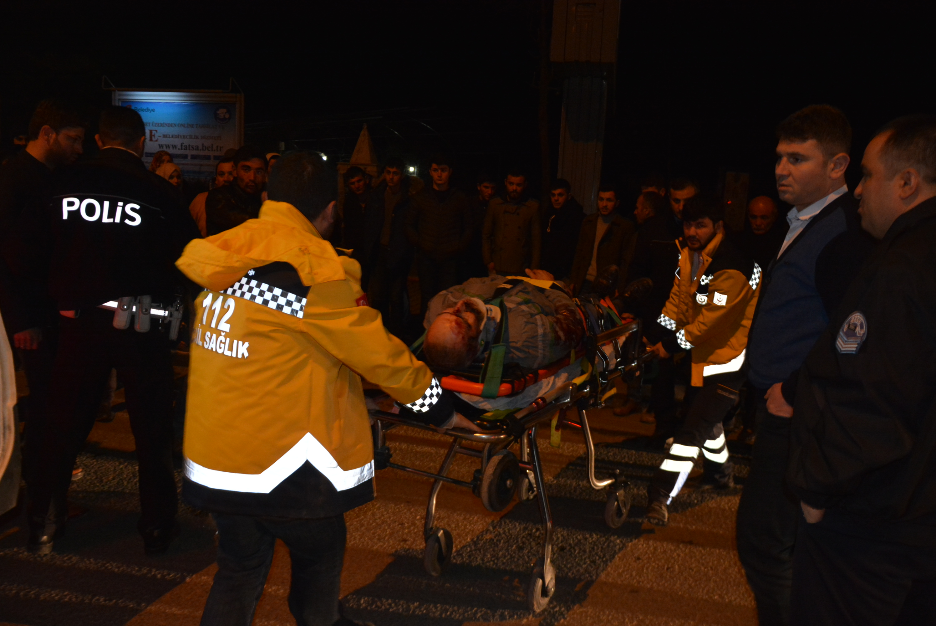 KAMYONETİN ÇARPTIĞI YAYA YARALANDI