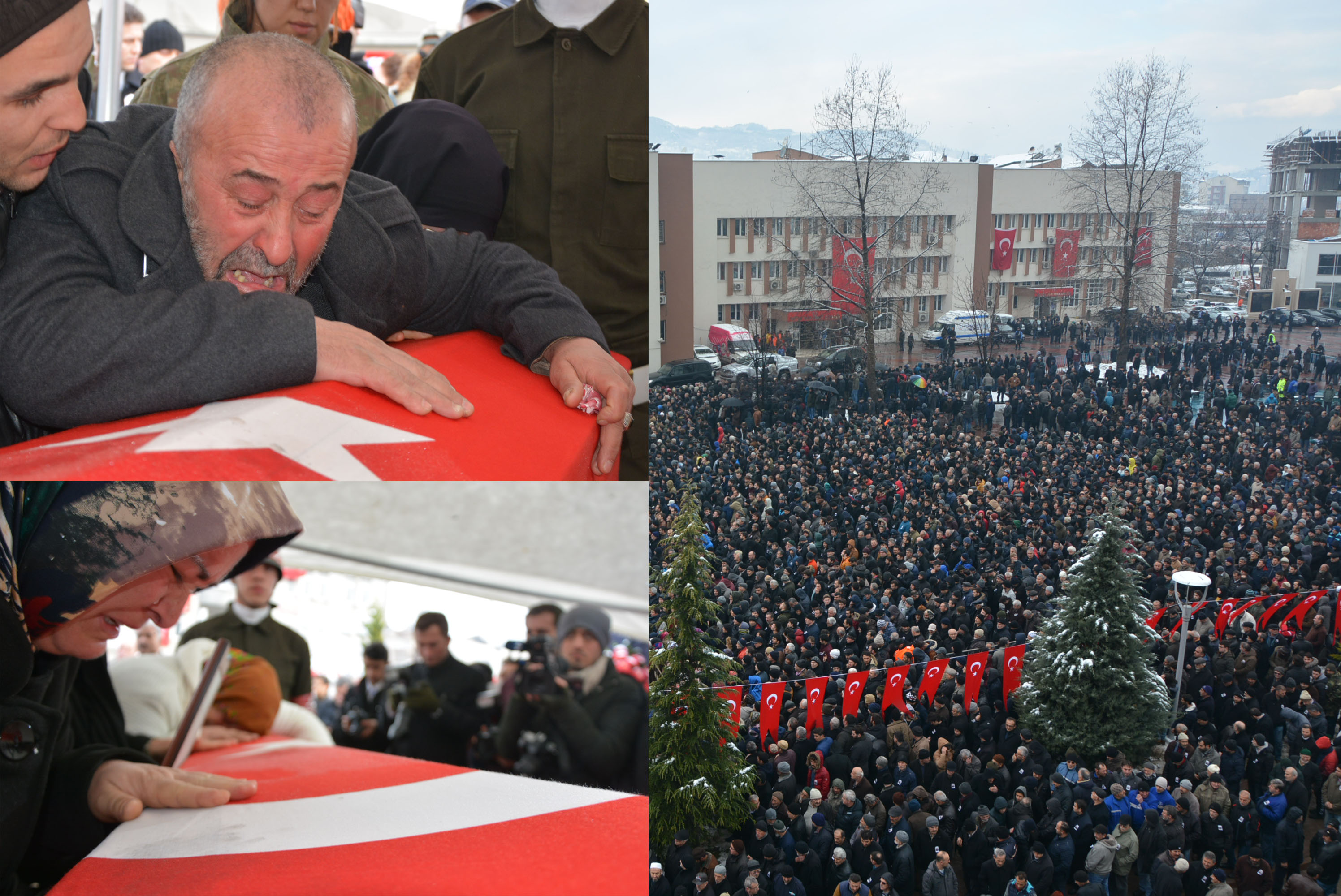 ŞEHİDİMİZ İÇİN İNSAN VE GÖZYAŞI SELİ-YAĞMUR BİLE KISKANDI!