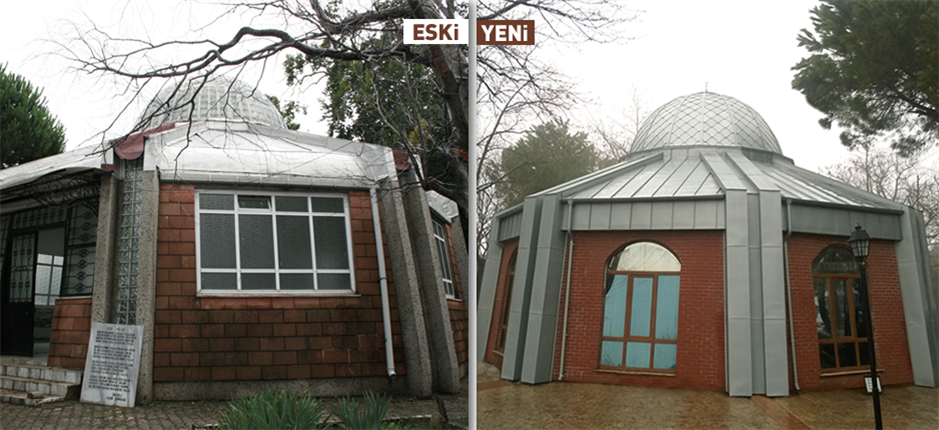 BÜYÜKŞEHİR DEĞERLERİNE SAHİP ÇIKIYOR  ÜNYE ŞEYH YUNUS EMRE TÜRBESİ ESTETİK GÖRÜNÜME KAVUŞTU