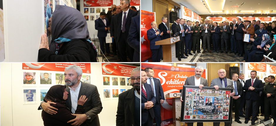 “ORDULU ŞEHİTLERİMİZ FOTOĞRAF VE ENVANTER SERGİSİ” AÇILDI