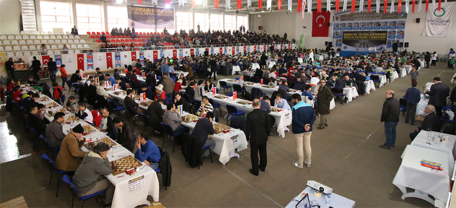 ORDU 3. ULUSLARARASI ÖDÜLLÜ SATRANÇ TURNUVASI BAŞLADI