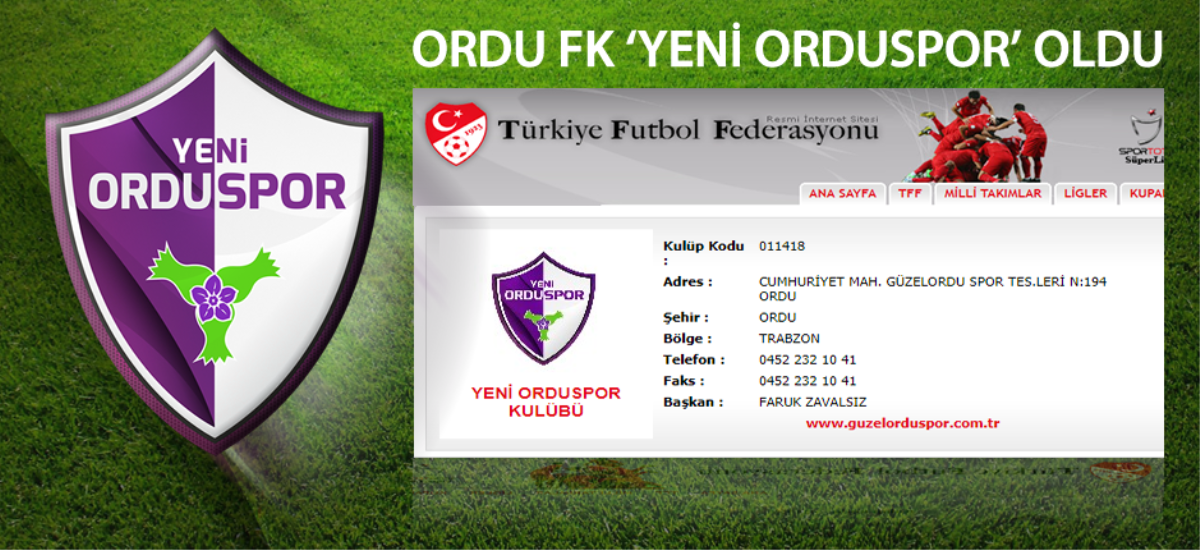 ORDUSPOR KÜLLERİNDEN DOĞUYOR